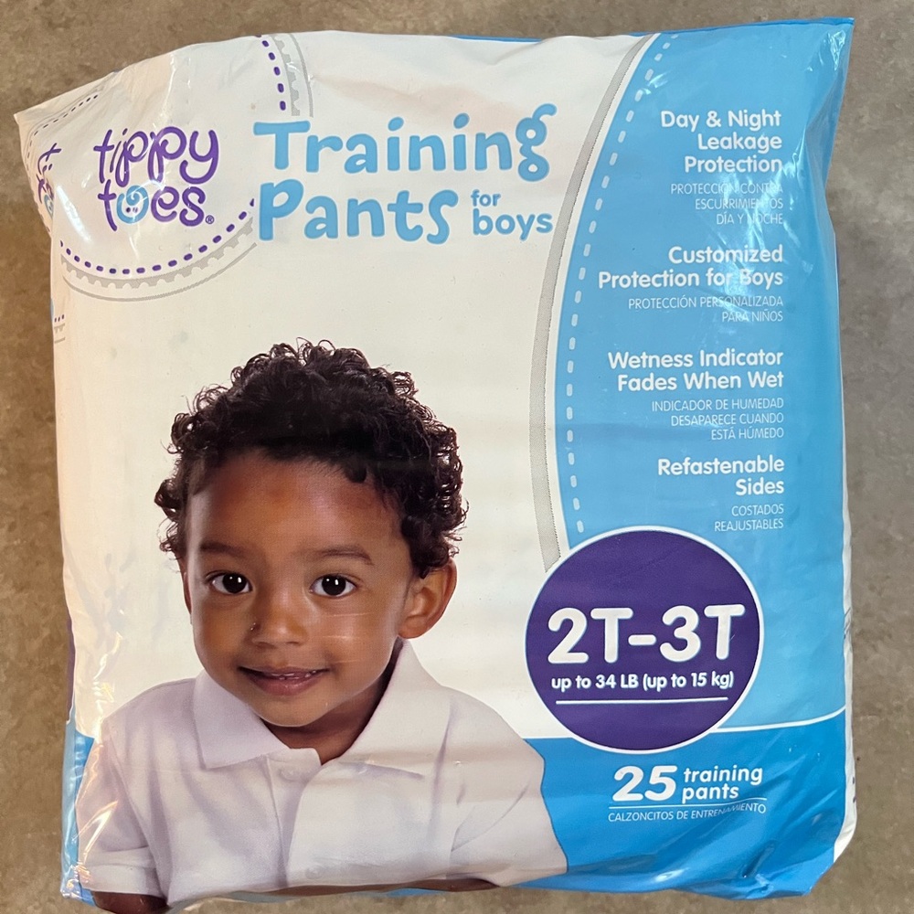 Tippy Toes Training Pants For Boys 2-3T Up To 34 lb NEW
25 training pants